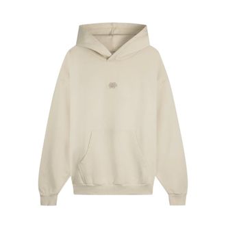 Filling Pieces Hoodies & sweatvesten, Heren, Beige, M, Katoen, Hoodie Boxy Embroidered