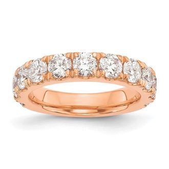 Diamond2Deal 14k Gold Lab Grown Diamond Wedding Band Ring 2Ct Clarity- VS Color- G-H