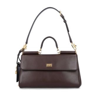 Dolce & Gabbana Dames, Tassen, Bruin, Maat: ONE Size Leer