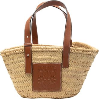 Loewe Pre-owned Loewe Small Raffia Anagram Basket Tote Ladies F2WTMUJ7SBWNJHHE