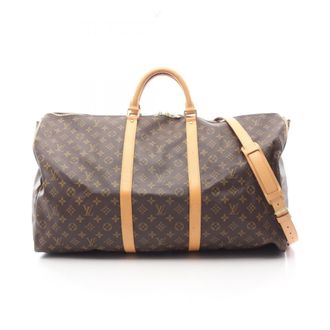 Louis Vuitton Brown Monogram Coated Canvas Monogram Leather Boston Bag (Pre-Owned)