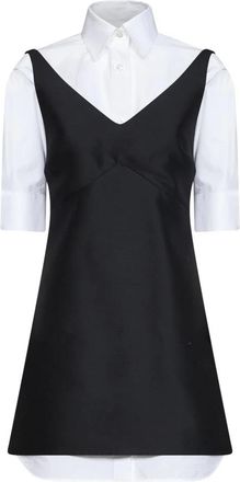 Balenciaga Hybrid Shirt Dress - Dames - Korte kleedjes - Zwart - 2XS - Katoen - Kleedjes