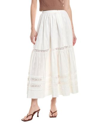 Mother The Laced-Up Maxi Skirt