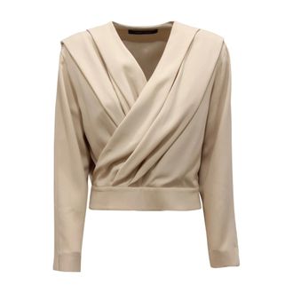 Emma & Gaia Overhemden, Dames, Beige, S, 35Bc 406 Blouse