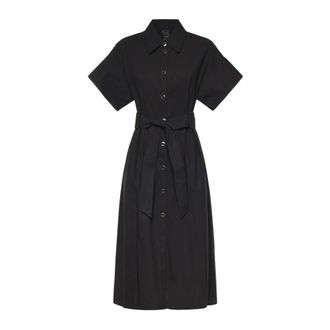 Pinko Alesha Shirt Dress - Dames - Shirt Kleedjes - Zwart - S - Katoen - Kleedjes
