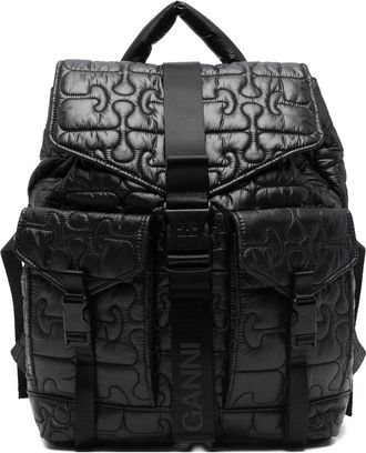Ganni Re-tech Quilted Backpack