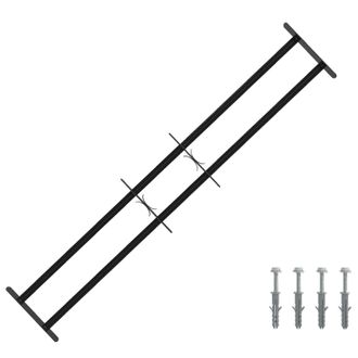 vidaXL Rejilla De Seguridad Para Ventanas Con 2 Barras Cruzadas 3 Pcs Vidaxl
