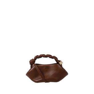 Ganni Bou Mini Butter Bag - Dames - Tassen - Bruin - Maat: ONE Size Katoen