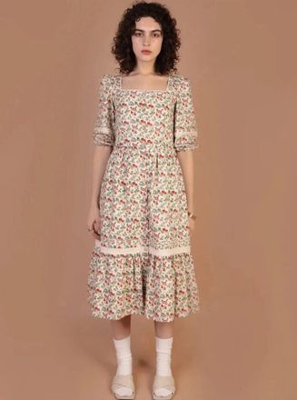 Meadows Ixora Midi Dress In Pop Floral