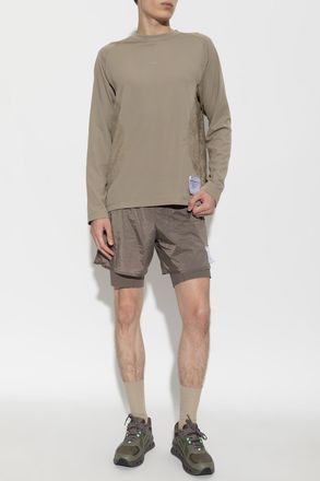 SATISFY T-shirt FuzzFleece Octa, Mens, Beige