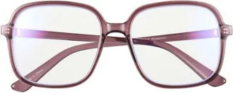 BP. Square Blue Light Blocking Glasses in Burgundy at Nordstrom