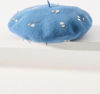 San Diego Hat Company Last Nite Studded Wool Beret