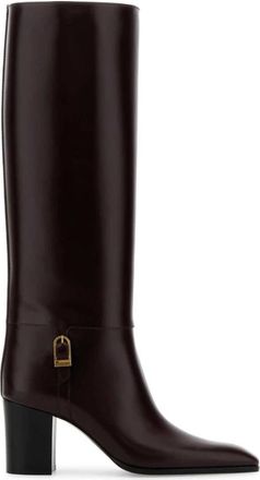 Saint Laurent Heeled Boots, female, Red, Size: 8 1/2 US Julia Boots