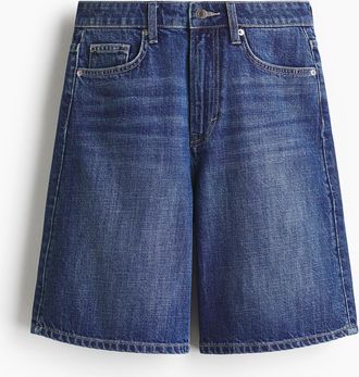 H&M Bermudashorts aus Denim - Denimblau