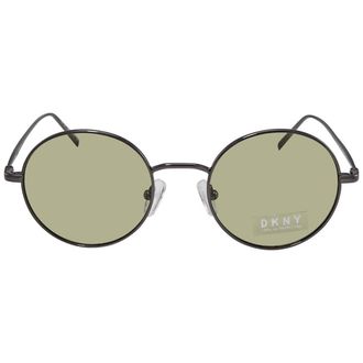 DKNY Green Round Ladies Sunglasses DK105S 033 47