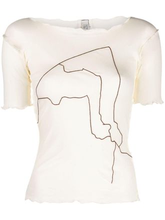 BASERANGE T-shirt van biologisch katoen - Wit