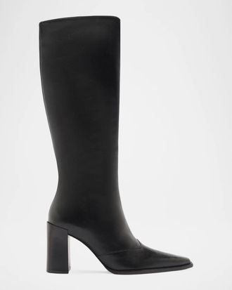 Schutz 85mm Raffaela Leather Knee-High Boots
