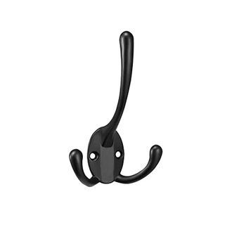 OEM Perchero De Pared Retro De 5 Piezas Con Ganchos Dobles Para Ba&ntilde;o Y Cocina (negro)
