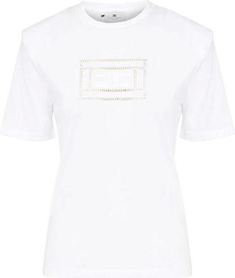 Elisabetta Franchi Mujer, Camisetas, Blanco, Talla: L