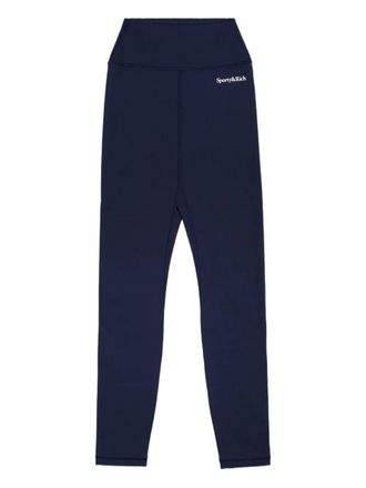 Sporty & Rich high-rise logo performance trousers - Blue
