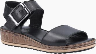 Hush Puppies Womens Ellie Womens Wide Fit Sandals - Black - Size: 8