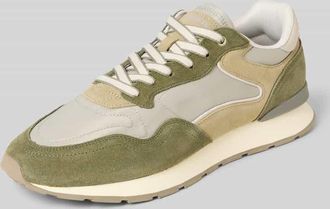 Hoff Sneaker aus Leder-Mix Modell City in Khaki, Gr&ouml;&szlig;e 40