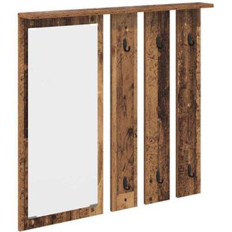 vidaXL Vidaxl - Perchero De Pared Con Estante Madera Vieja 84 X 10 X 80 Cm