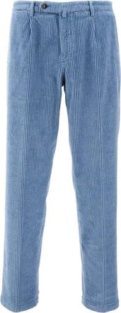 BRIGLIA 1949 Broeken, Heren, Blauw, L, Leer, Slim-fit Broeken