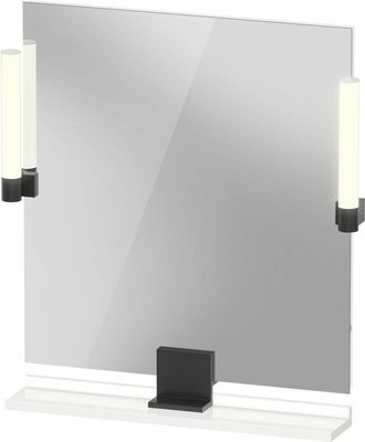 Duravit Duravit - Espejo Sivida, Negro Diamante Mate, 650x36x650mm, Luz