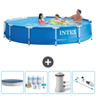 Intex Piscina Con Estructura Redonda - 366x76 Cm - 7-piezas Scb5