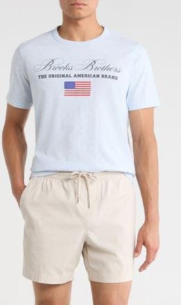 Brooks Brothers USA Logo Cotton Graphic T-Shirt in Blue Multi at Nordstrom Rack, Size Xx-Large