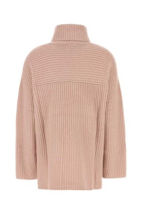 Le Kasha Womens Pink Cashmere Lisbon Sweater Dustypink Exterior: Organic Maglieria