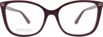 Gucci Demo Cat Eye Ladies Eyeglasses GG0026O 012 53