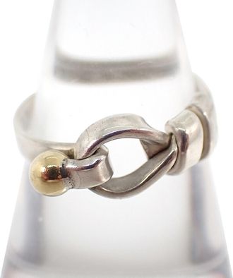 Tiffany & Co. Yellow Gold (18K) Sterling Silver 925 Band Ring (Pre-Owned)