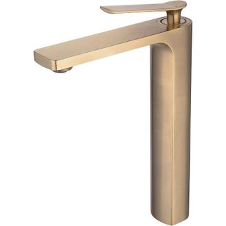 OEM Grifo Monomando Moderno Para Ba&ntilde;o, Un Orificio, Oro Cepillado -crezuo