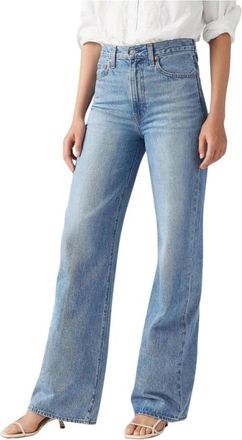 Levi's Straight Jeans - Dames - Flared Jeans - Blauw - W31 L32 - Denim - Jeans