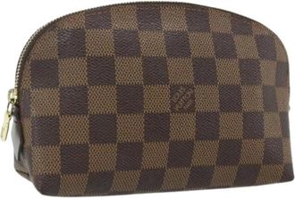 Louis Vuitton Pre-owned Clutches, female, Brown, Size: ONE SIZE Pre-owned Damier Ebene Pouch