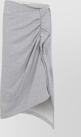 Dries Van Noten cotton asymmetric ruffled midi skirt