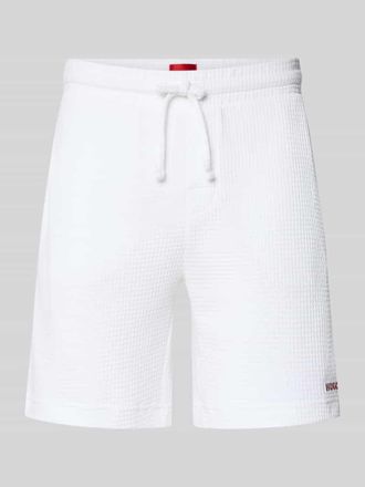 HUGO BOSS Regular Fit Sweatshorts aus Baumwoll-Mix Modell AUSTIN in Weiss, Gr&ouml;&szlig;e XXL
