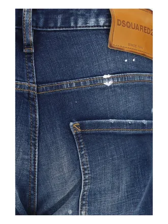 Dsquared2 Distressed Skater Jeans - Navy