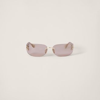 Miu Miu Aube Sunglasses, Woman, Bronze Lenses