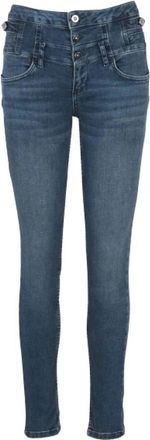 Liu Jo High Waist Skinny Jean Rampy - Dames - Skinny Jeans - Blauw - W28 - Katoen - Jeans