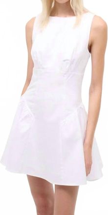 Staud Gwen Mini Dress In White