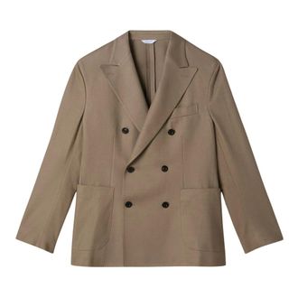 Boglioli Blazers, male, Green, Size: 2XL Double-breasted Jacket