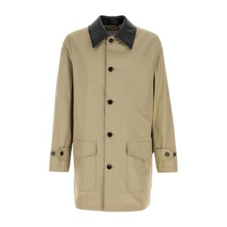 Burberry Meadowbank Overcoat - male - Burberry - Single-Breasted Coats - Beige - XL - Coats
