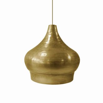 Tosel Suspensi&oacute;n campana metal dor&eacute; D22 cm