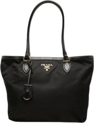 Prada Pre-owned Vintage Tote Bag - Dames - Vintage Shopper - Zwart - ONE Size - Leer - Vintage