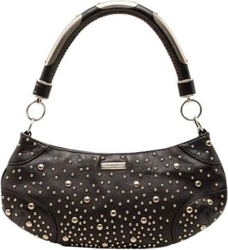 Burberry Borsa a spalla Pre-owned con borchie in pelle - - Pre-owned - Donna - Nero - ONE SIZE