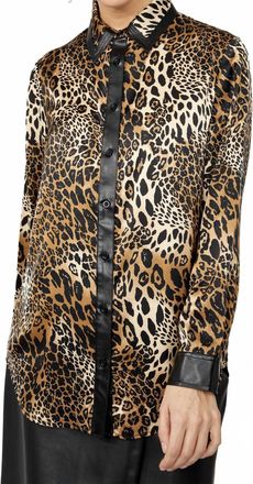 Frank Lyman Design Animal-Print Buttoned Shirt In Leopard