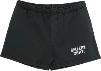 Gallery Dept. x Josu&eacute; Thomas Shorts sportivi con logo - Nero